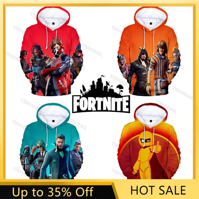 

Fortnite Cartoon Star and Sandy Tops Teen Clothes Jacket Kids Hero Battle Royale 3D Hoodie Sweatshirt Boys Girls Harajuku Tees