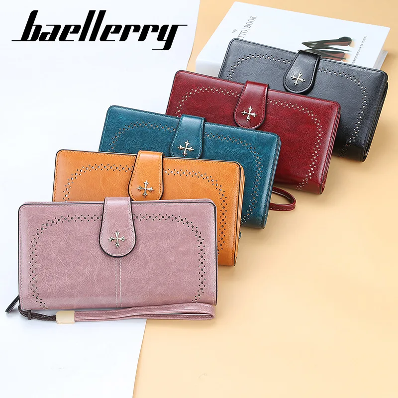 High Quality Women Wallet Multifunctional Clutch Tri-Fold Long Wallets Coin Purse Card Holder Female Purses Mobile Phone Bag
