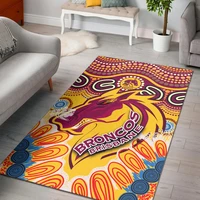aboriginal area rug indigenous super broncos 3d print room mat floor anti slip carpet home decoration themed living room carpet