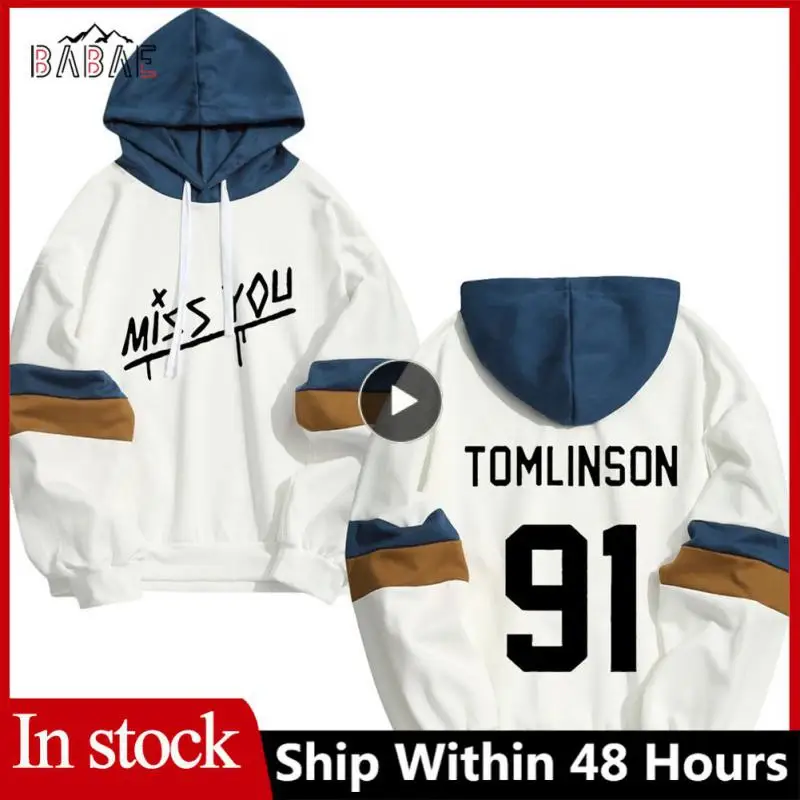 

Hoodies Sweatshirts Men Woman Fashion Solid Color White Blue Smile Cartoon Pattern Autumn Winter Cotton Hip Hop Hoody Casual Top