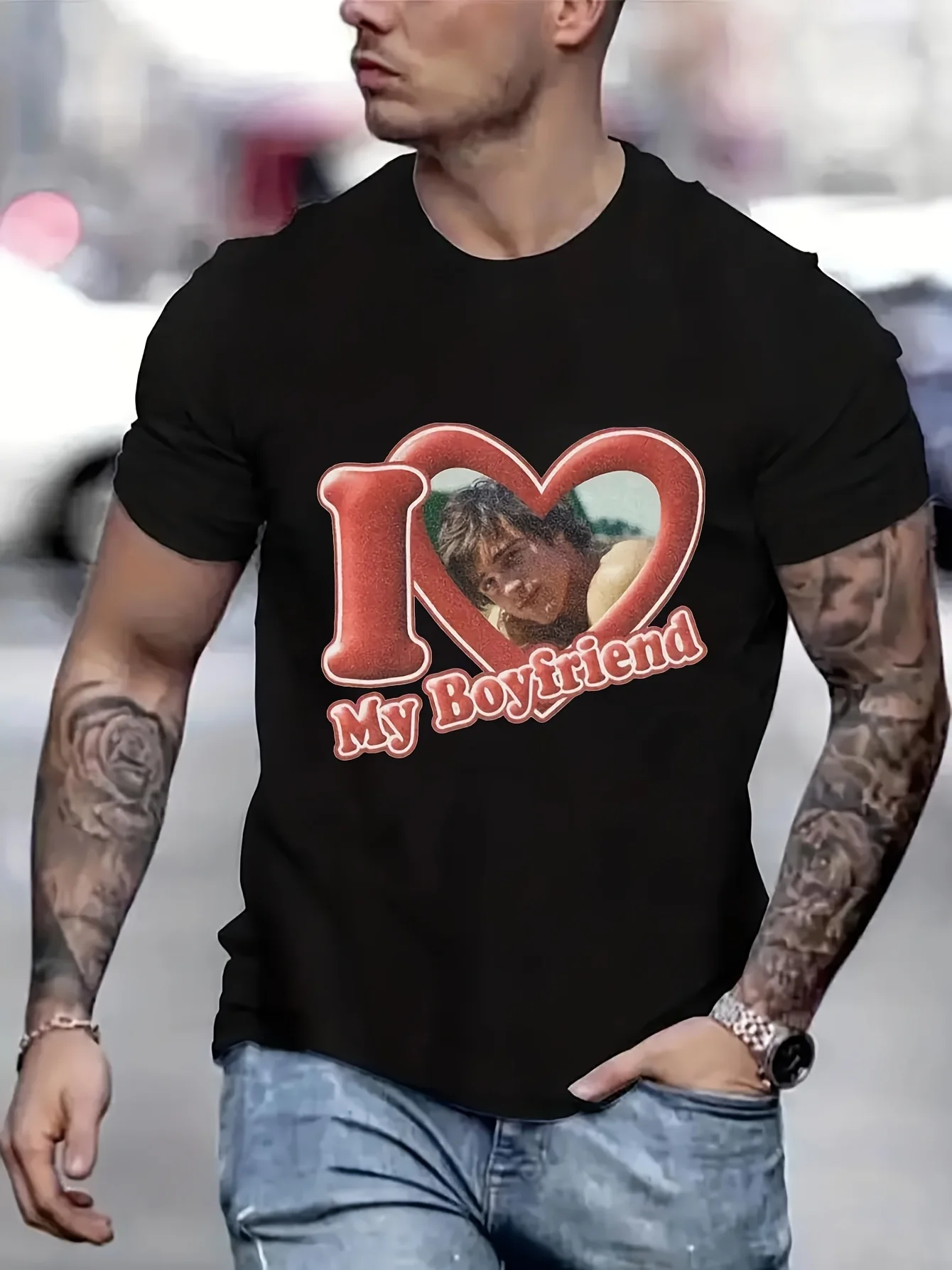 Фото Saltburn My Boyfriend Jacob Elordi, винтажная одежда, футболка, новые топы и футболки, мужская одежда, мужская одежда B5022183 №1