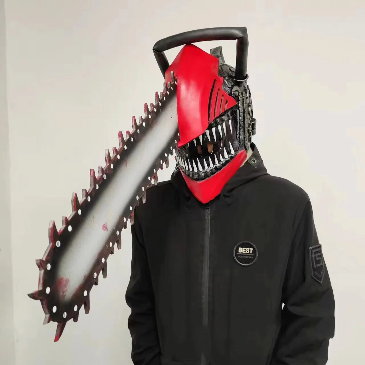 

Chainsaw Mask Rave Cosplay Anime Disguise Helmet Horror Electric Saw Full Head Latex Mascara Funny Halloween Costumes for Men