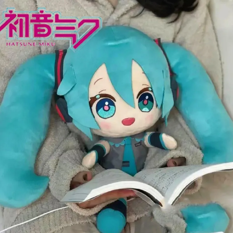 

Hatsune Miku мультяшная плюшевая игрушка аниме милая мягкая плюшевая кукла Miku сумка от боли на плечо рюкзак детский подарок на день рождения Декор