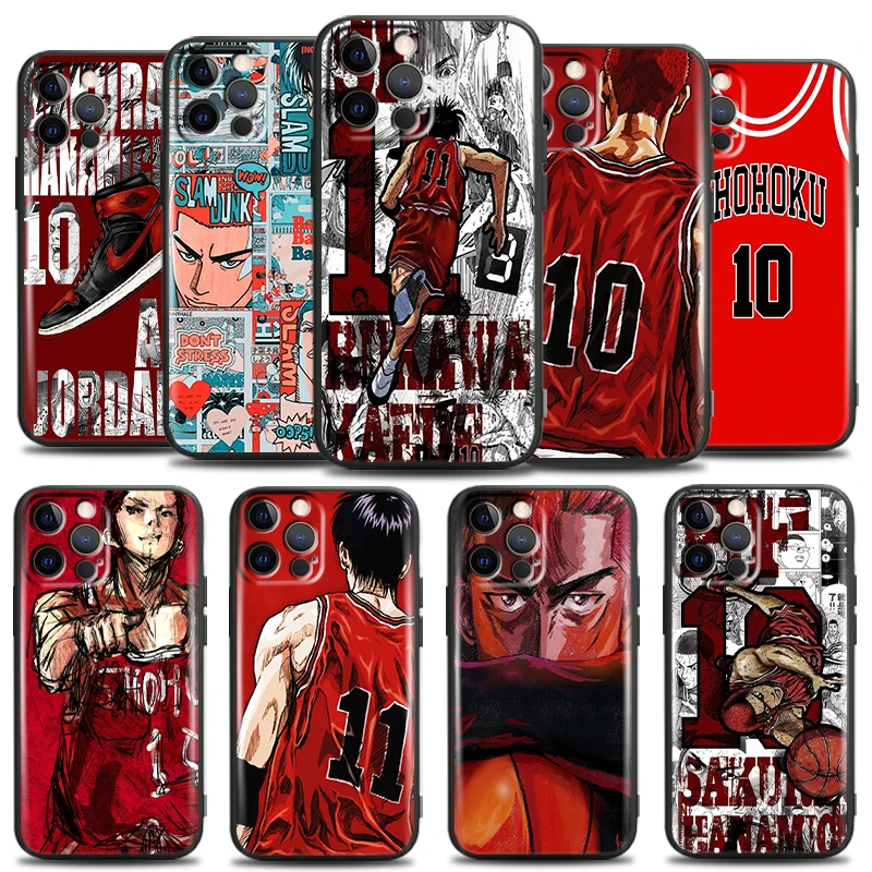 

SLAM DUNK Sakuragi Hanamichi For Apple iPhone 13 12 11 Pro Mini X XR XS Max SE 6 6S 7 8 Plus Phone Case Funda Silicone Cover