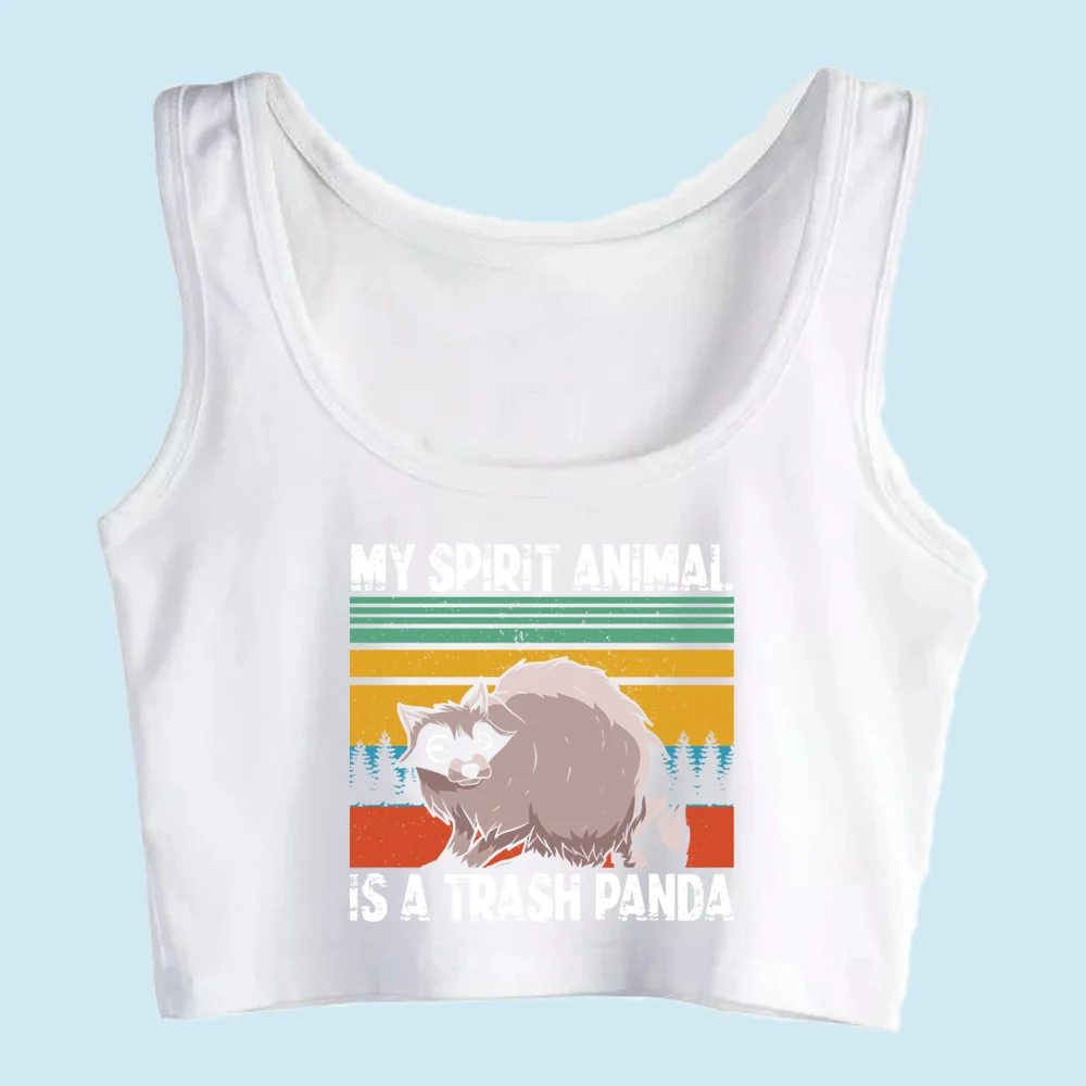 Женский укороченный топ в стиле эмо My Spirit забавная уличная футболка с пандой