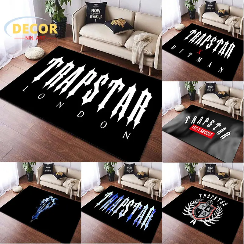 

Trapstar London Mat Welcome Rug For Bedroom Bathroom Living Room Kitchen Flannel Carpets Home Decoration Anti-skid Washable