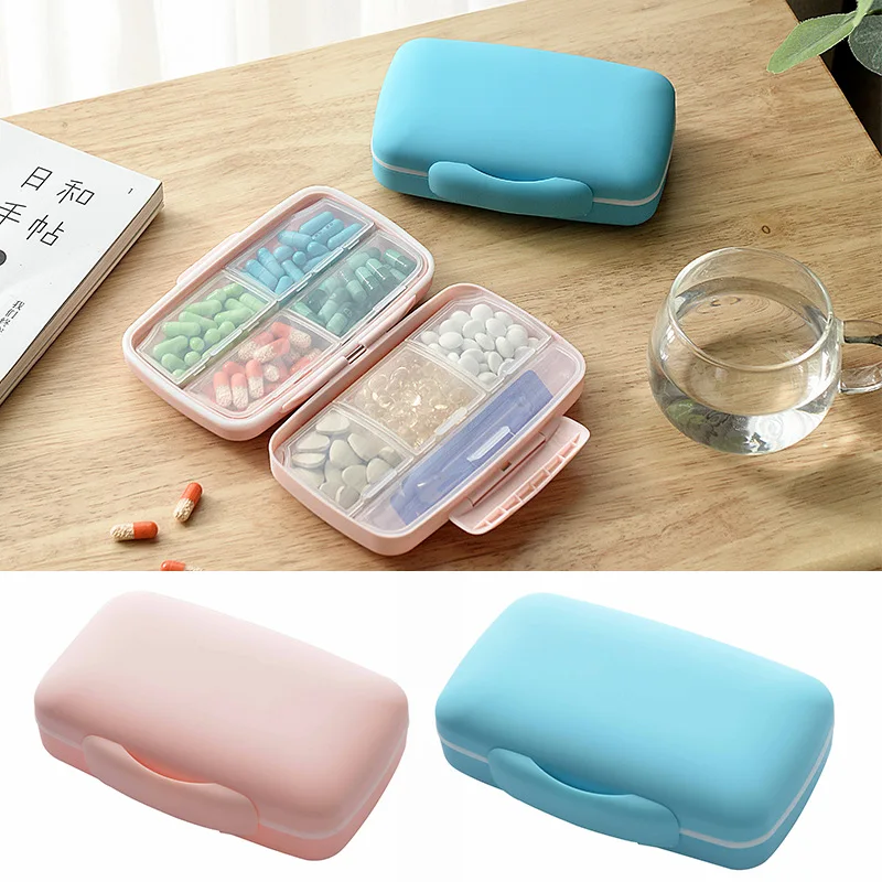 

Large Storage Pill Cases 8 Grids Pills Dispenser Sealed Storage Pill Box Pill Organizer Pastilleros De Medicinas таблетница