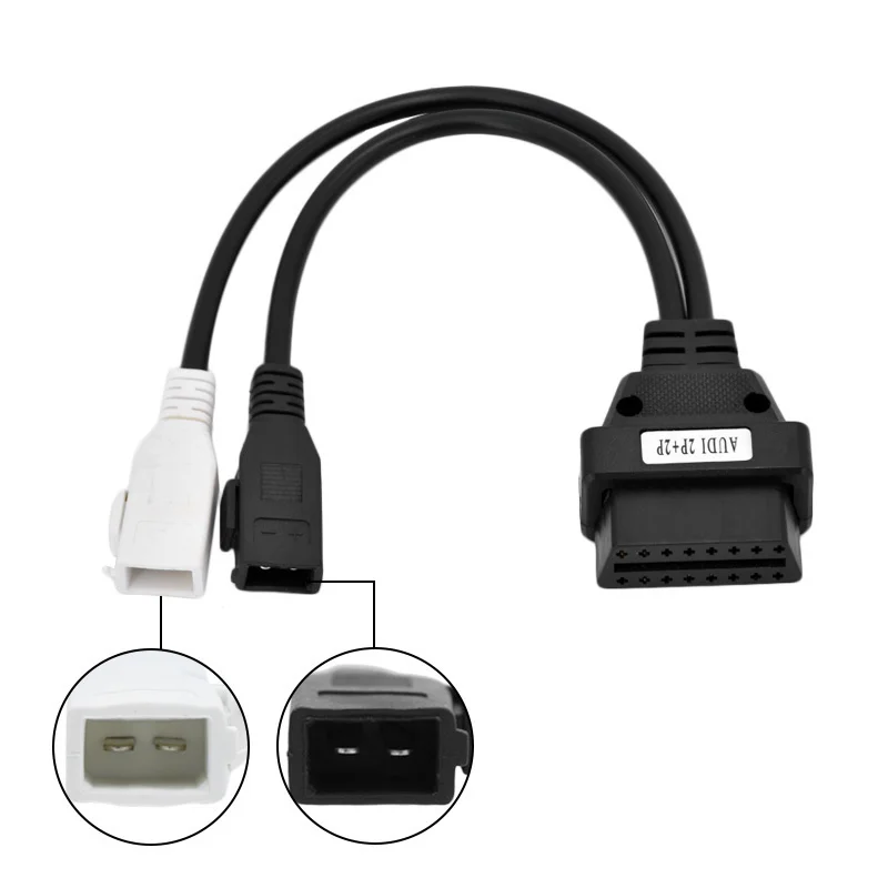Адаптер VAG для AUDI 2X2 OBD1 OBD2 Автомобильный диагностический кабель 2P + Подходит Audi 2X2Pin