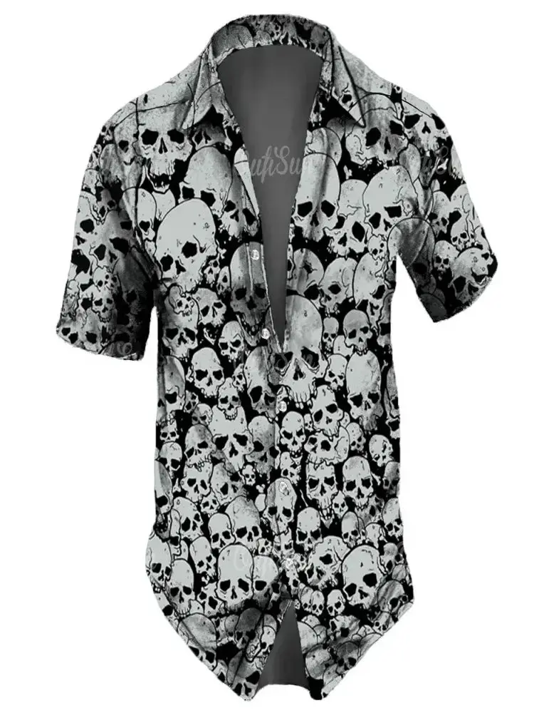 Men‘s T-Shirt Fashion Graphic Short Sleeve Black Flower Floral Colorful T  Shirt