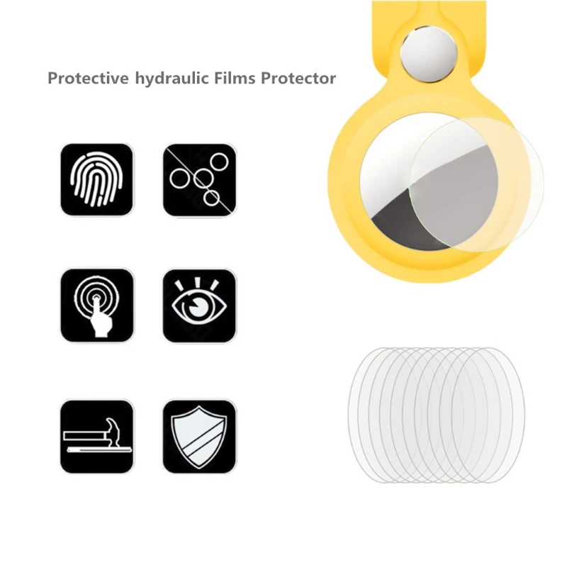 

10Pcs Soft Protective Film For AirTags Screen Protector for Smart Bracel New Dropship