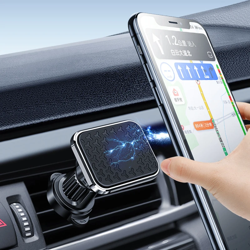 

Новое поступление, универсальный автомобильный держатель для телефона на вентиляционное отверстие, автомобильный Магнитный поворотный держатель для мобильного телефона, подставки, кронштейн для iPhone, Xiaomi, Huawei
