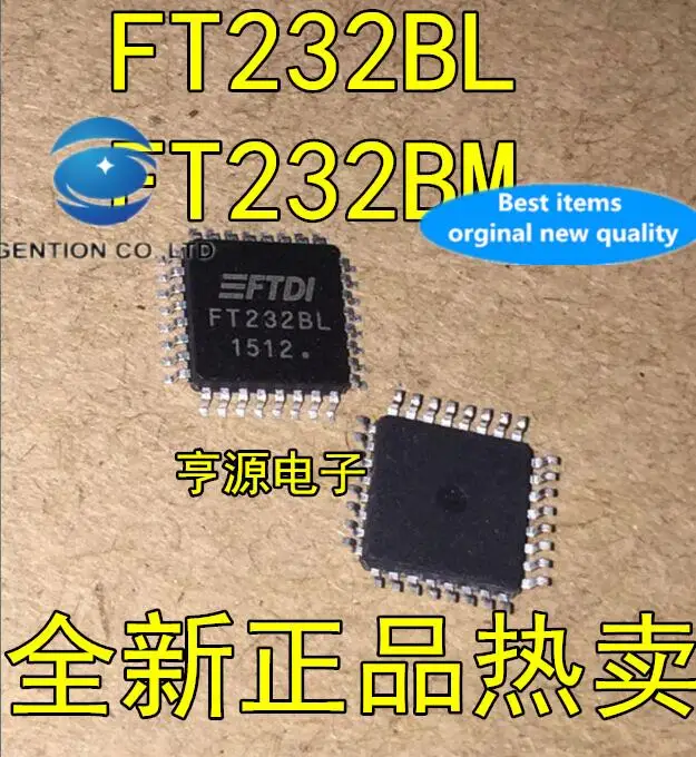 

5pcs 100% orginal new FT232BL FT232BM FT232 LQFP32 USB to serial chip