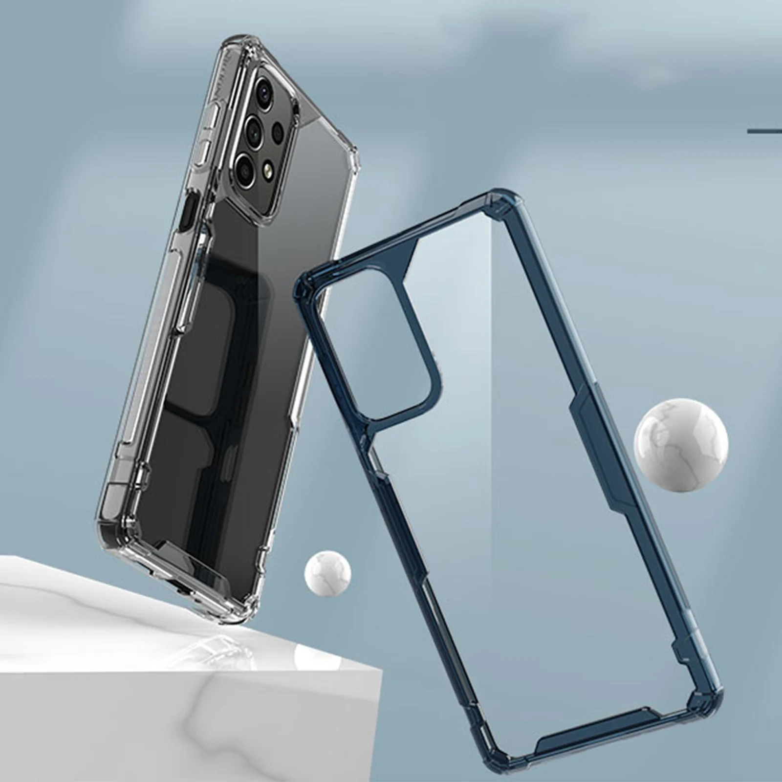 

Luxury Transparent Case for Samsung Galaxy A73 A53 5G Hard Shockproof Back Case Protective Clear Anti Yellowing Phone Cover 2022