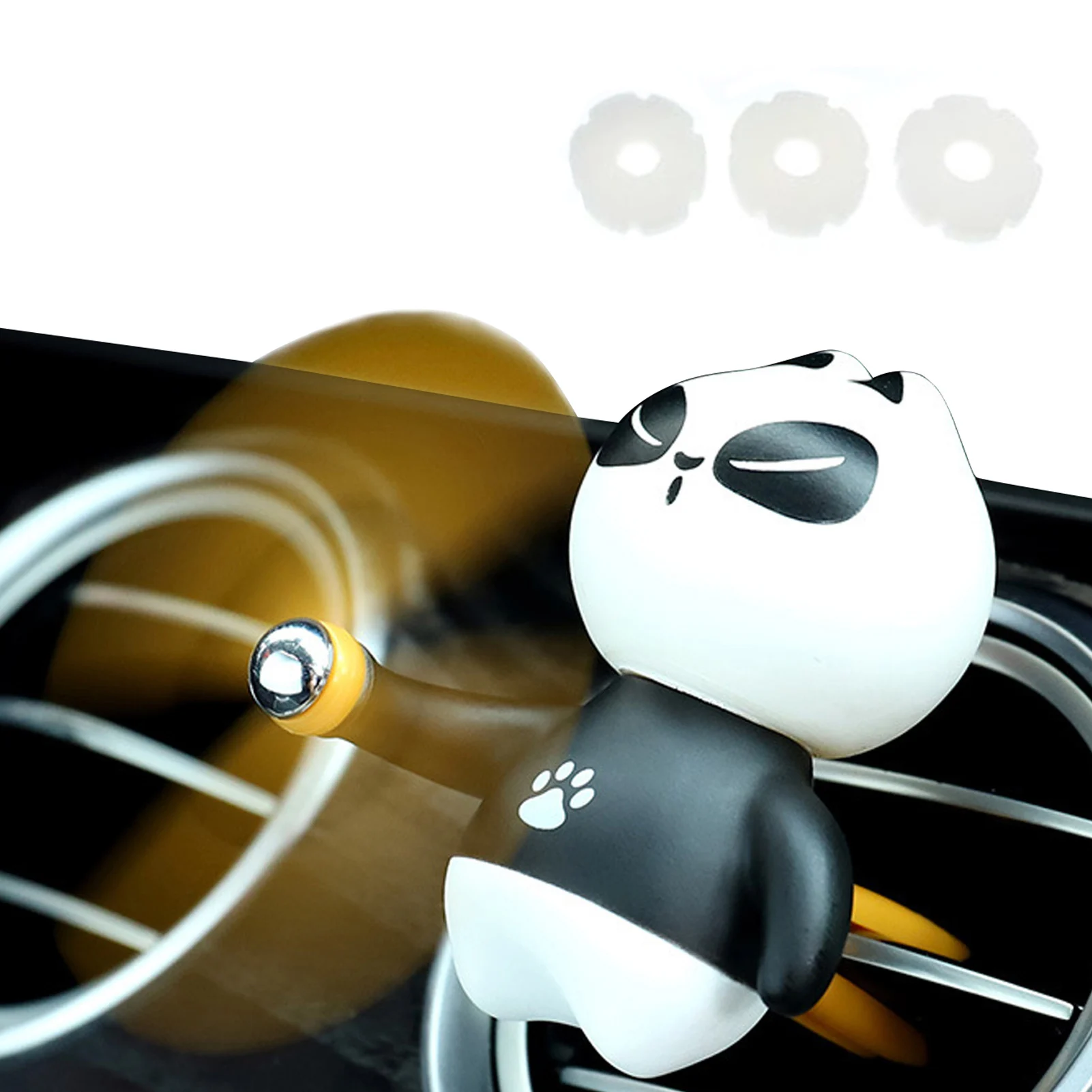 

Panda Style Cartoon Air Freshener Anime Character Fragrance Cute Animal AC Vent Diffuser AC Vent Aroma Auto Interior Perfume