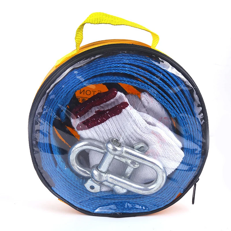 Буксировочный трос грузоподъемностью 8 тонн 5 м тяговый ремень крючки для фургона