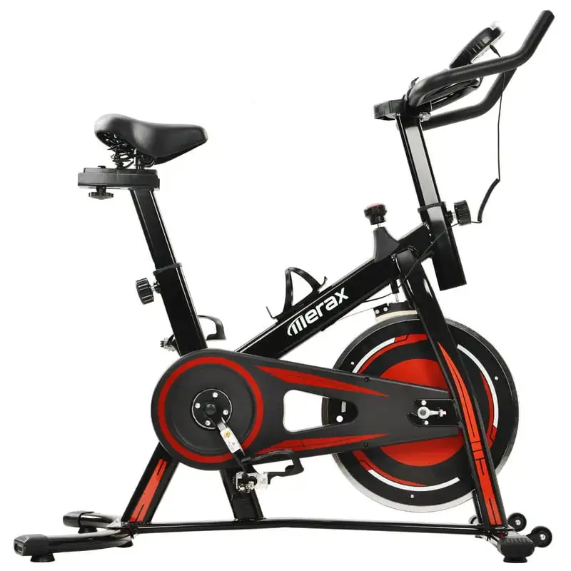 

Cycling Bike Stationary with LCD Display, iPad Holder and Adjustable Seat