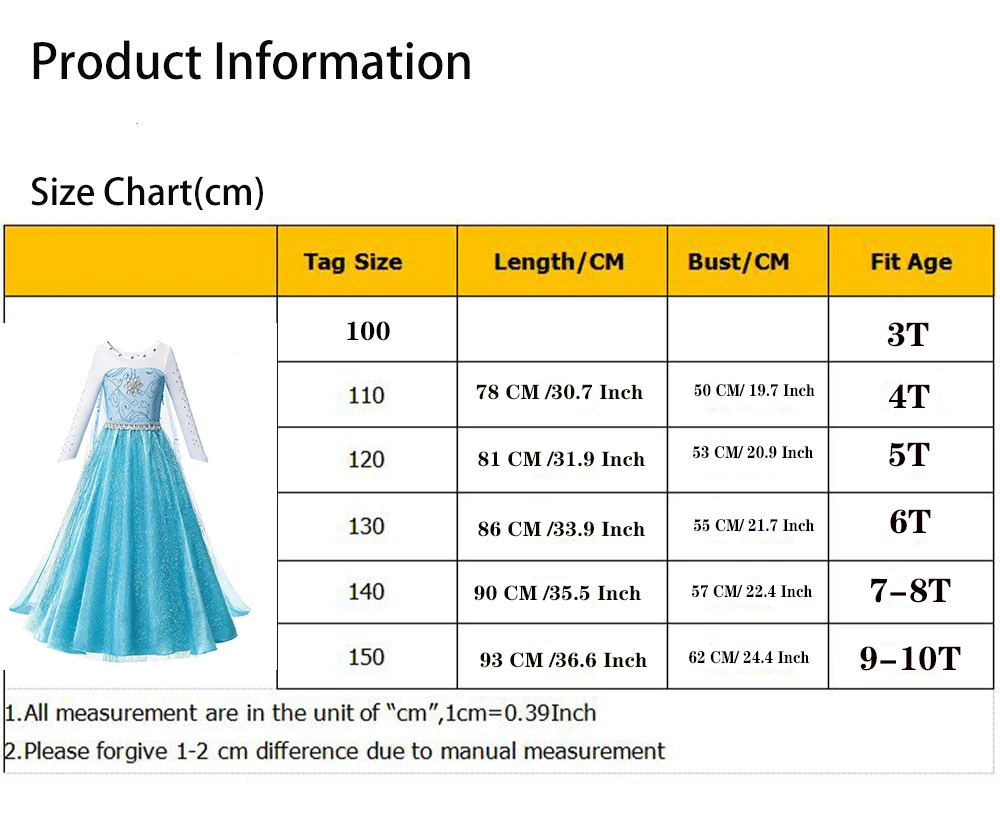 Платье принцессы Эльзы платье Анны костюм одежда для девочек детское Снежной