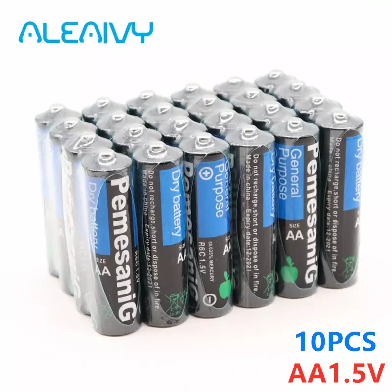 

10 шт., одноразовые щелочные сухие батарейки AA 1,5 в, подходят для камер, калькуляторов, будильников, мышей, пультов дистанционного управления