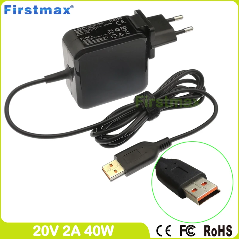 Блок питания 20 в 2 А 40 Вт для Lenovo Yoga 3 Pro 13-I5Y70 Ultrobook Charger 700-14ISK 80QD Miix 700-12ISK 80QL ADL40WLA ADL40WLB