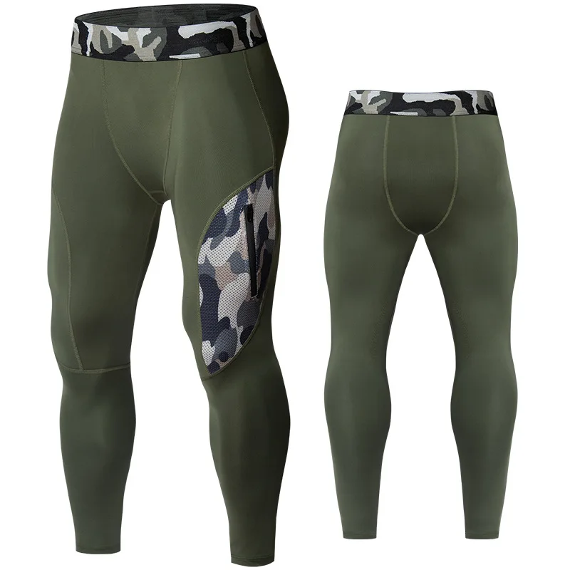 Spring Autumn Outdoor Camouflage Quick Drying Pants Men Stretch Fitness Pants Football Training Pants Basketball Training Pants