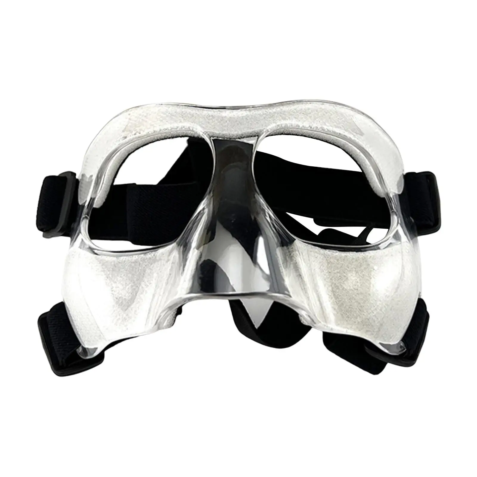 

Basketball Mask Clear Softball Mask Elastic Strap Nose Protector Men Women Shatterproof Nose Guard Shield Sport Mask