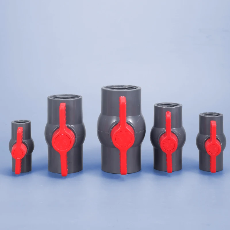 

1PCS PVC Pipe Female Ball Valve Garden Irrigation Controller Valve Plastic Repair Connector Pipe Switch Fittings