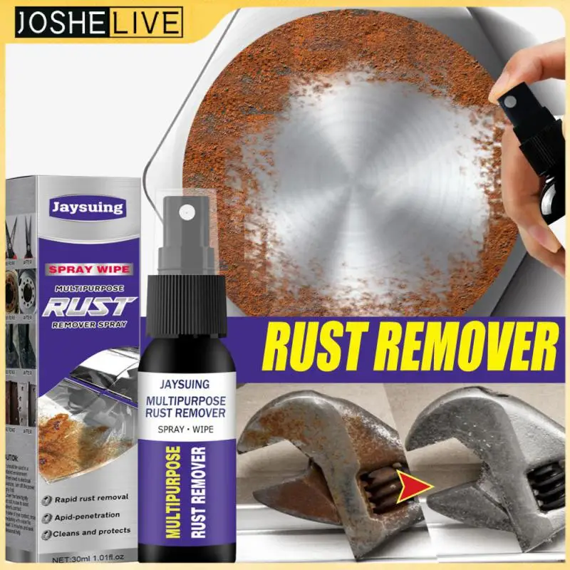 

Non-corrosive Car Maintenance Cleaning Rust Remover Moisturizing Rust Inhibitor Universal Car Gadgets Derusting Spray 30ml 1pcs