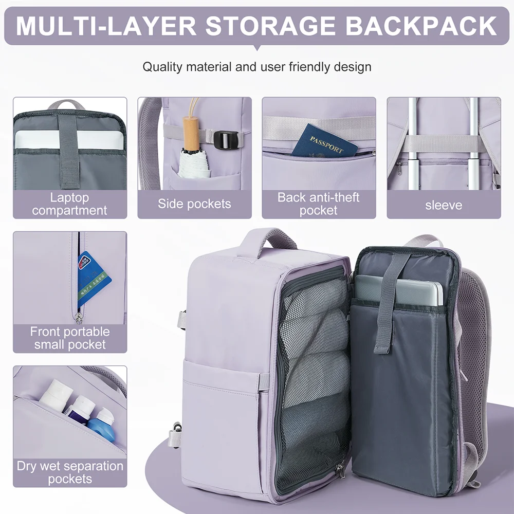 Деловой Компьютерный Рюкзак Унисекс 40x20x25 См Дорожная Школьная Сумка Мягкие