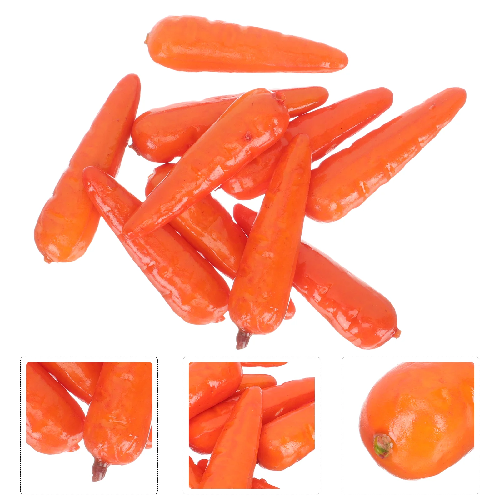 

Carrots Easter Artificial Carrot Mini Fake Decorations Vegetables Foam Props Decor Kitchen Realistic Party Vegetable Fruits