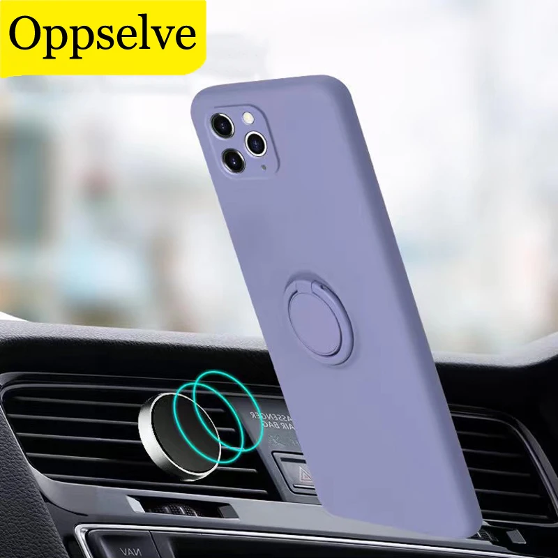 

Luxury Built-in Magnet Silicone Case For iPhone 13 12 Mini 11 Pro XS Max 7 8 6 S Plus XR X SE 3 Shockproof Cover For iPhone 13