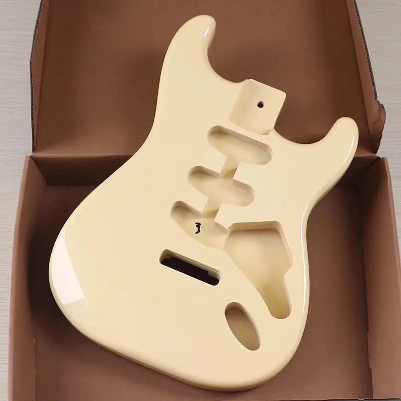 Корпус электрогитары тройной кремовый желтый высокое качество