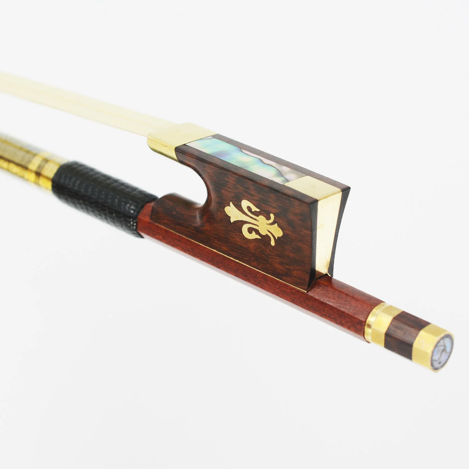127V 4/4 Size VIOLIN BOW Hybrid Carbon Fiber Pernambuco Skin Stick Snakewood Frog Violin Parts Accessories