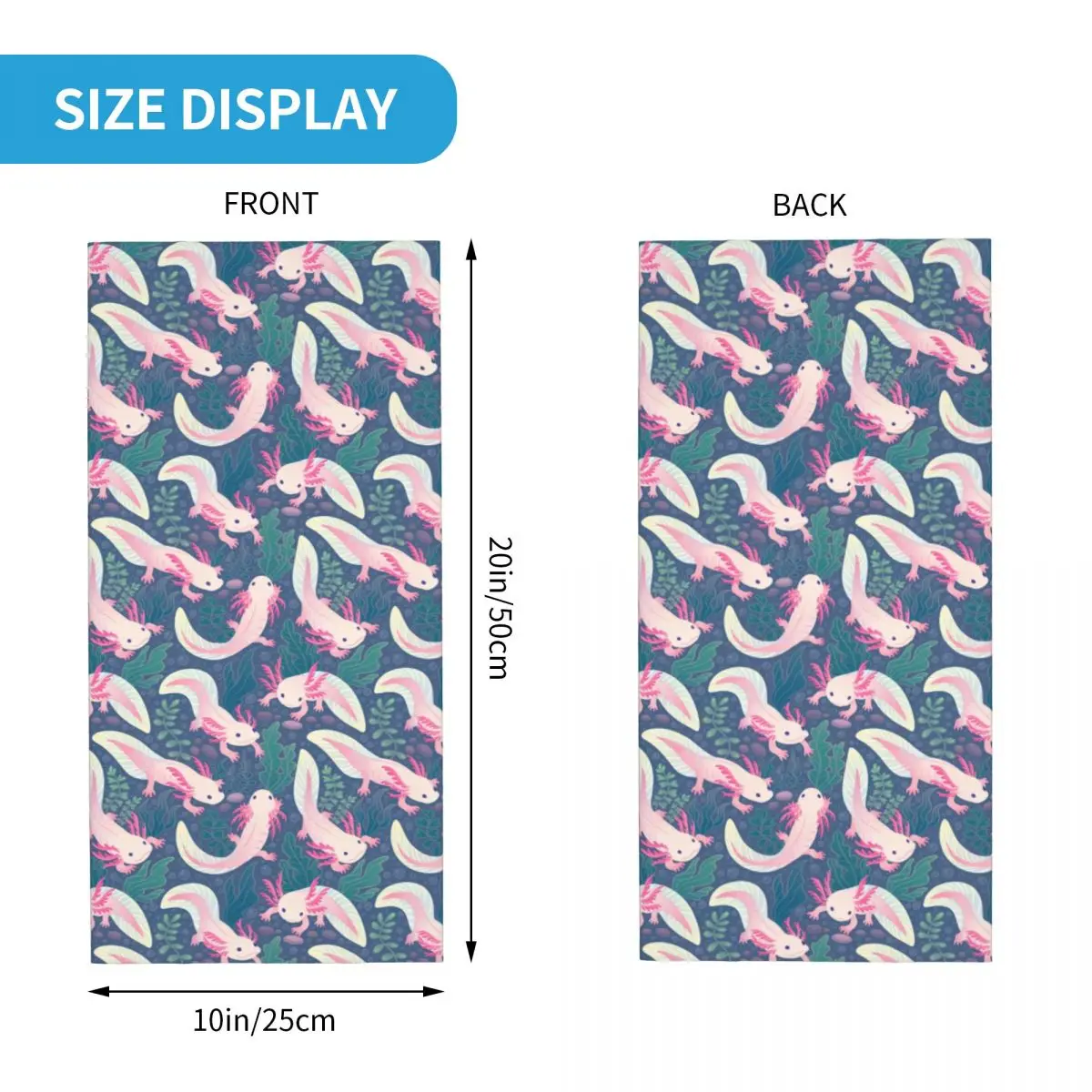 Симпатичная зимняя повязка на голову Axolotls обогреватель для шеи мужчин и женщин