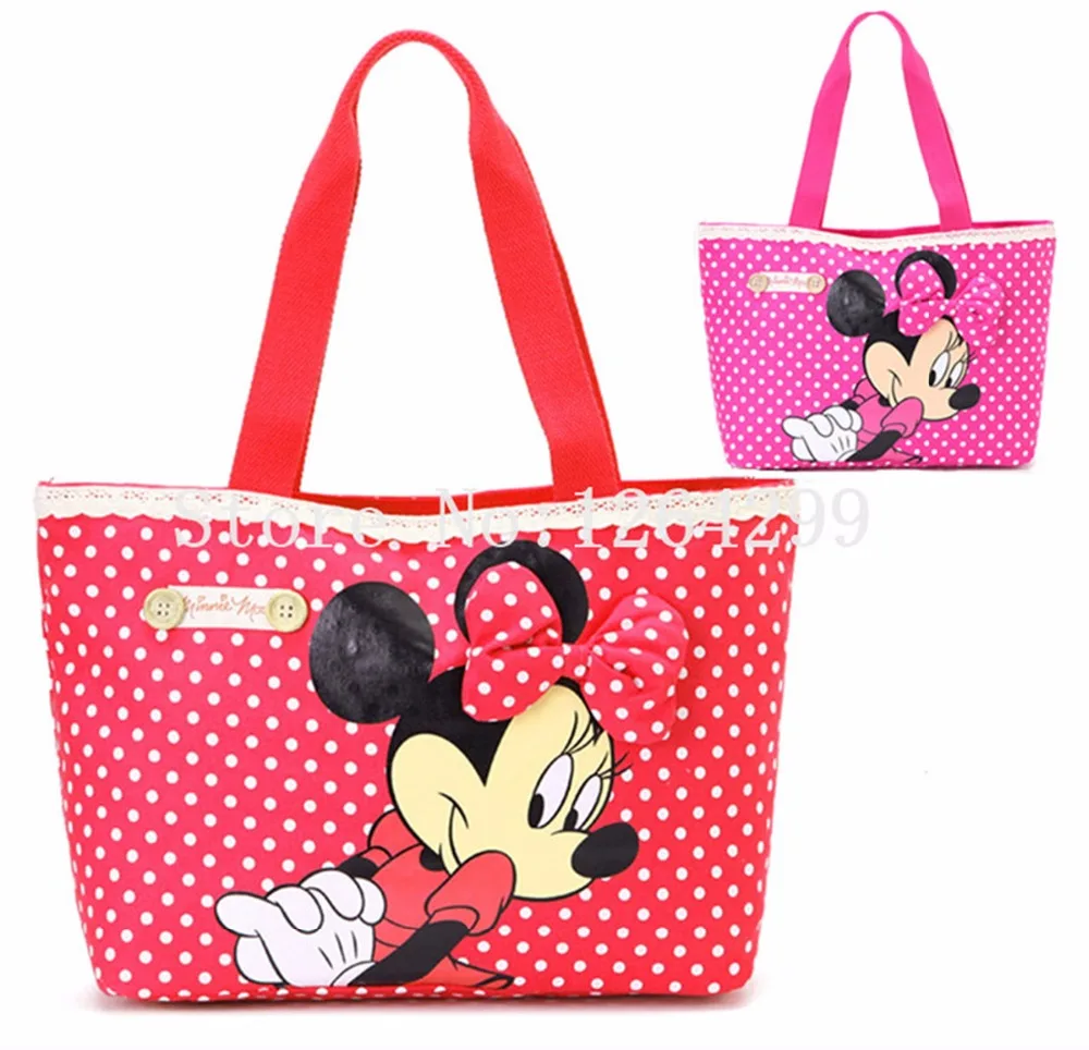 

New Fashion Cartoon Girls Woman Kids Big Cotton Fabric Shoulder Bags Shopping Bag For Children