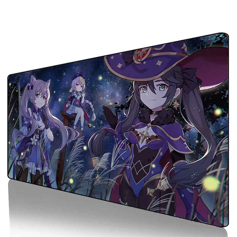 

Игровой коврик для мыши Keqing Genshin Impact Xxl, коврик для мыши, коврик для мыши 900x400, противоскользящие игровые коврики для компьютера и офиса, аксес...