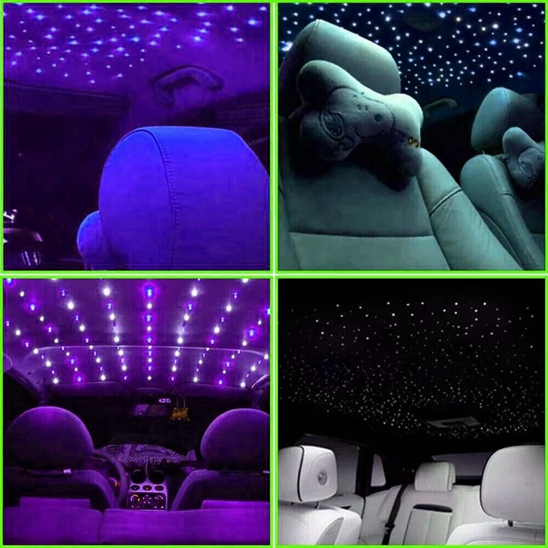 

1000Pcs Fiber Optic Car Home Headliner Star Light Kit Roof Ceiling Lights Remote Replacement Parts Accessories