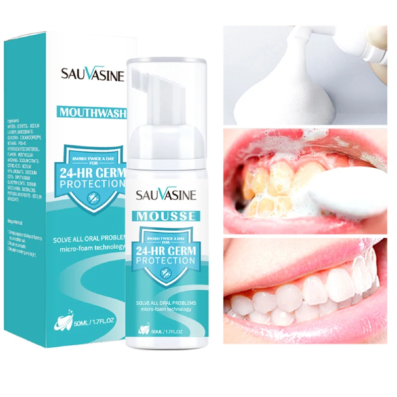 

Teeth Whitening Mousse Essence Removes Stains Deep Cleaning Plaque Foam Toothpaste Odor Removal Fresh Breath Tooth Care Products