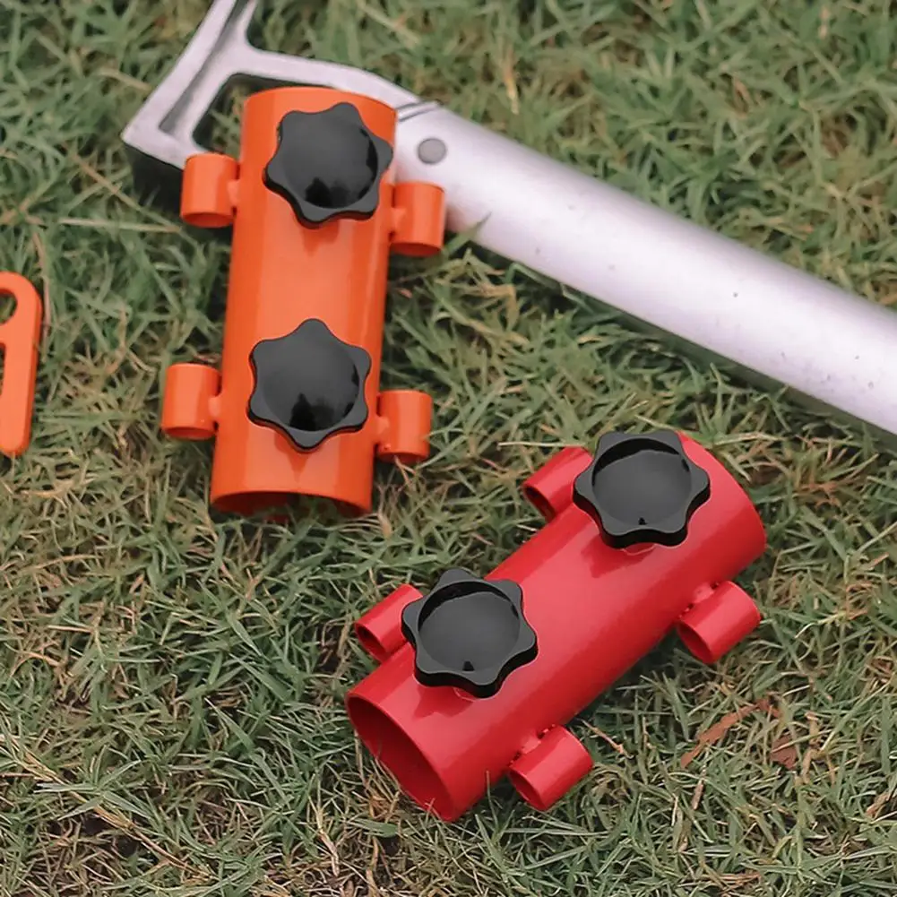 

Awning Canopy Pole Fixing Pipe Ground Holder Colorful Windproof Iron Sunshade Pole Adjustable Outdoor Camping Tent Accessories