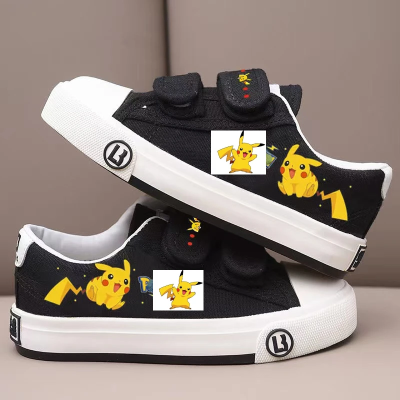 

Pokemon Spring Autumn Boys Girls Canvas Shoes Kids Casual Shoes Low Cut Cartoon Children Sneaker Baby Denim Shoes Sneakers