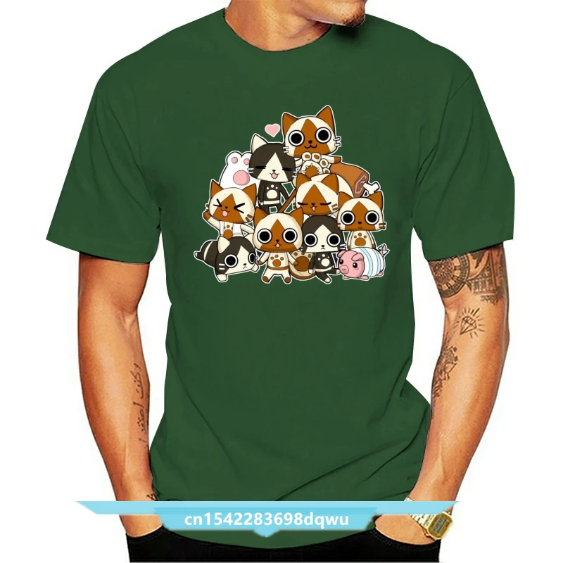 

Funny Men T Shirt Women Novelty Tshirt Felyne Mountain Monster Hunter Cool T-Shirt