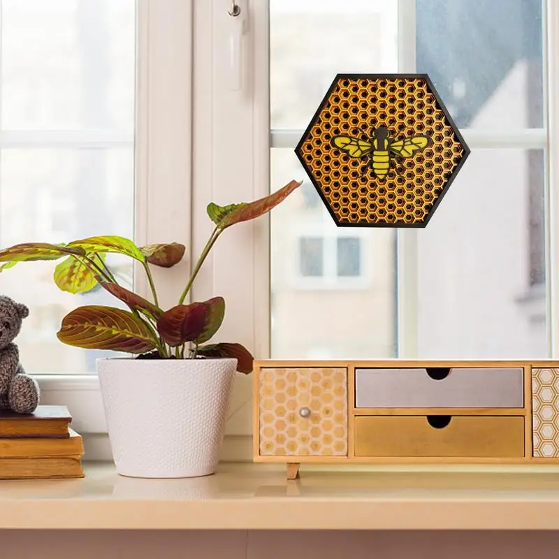 Медовая расческа скульптура многослойная деревянная пчела поделки медовая