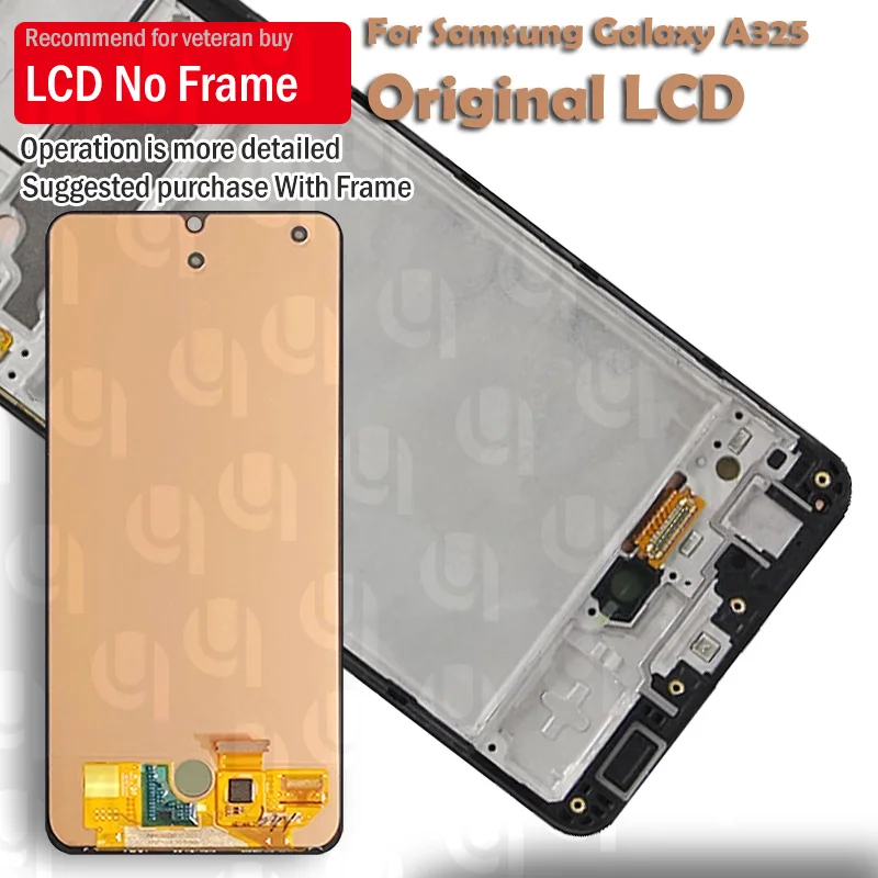 Najtaniej 100% Oryginalny Wyświetlacz AMOLED Do Samsung Galaxy A32 4G A325 A325F SM-A325M SM-A325F/DS LCD Z Ekranem Dotykowym Digitizer Zgromadzenie