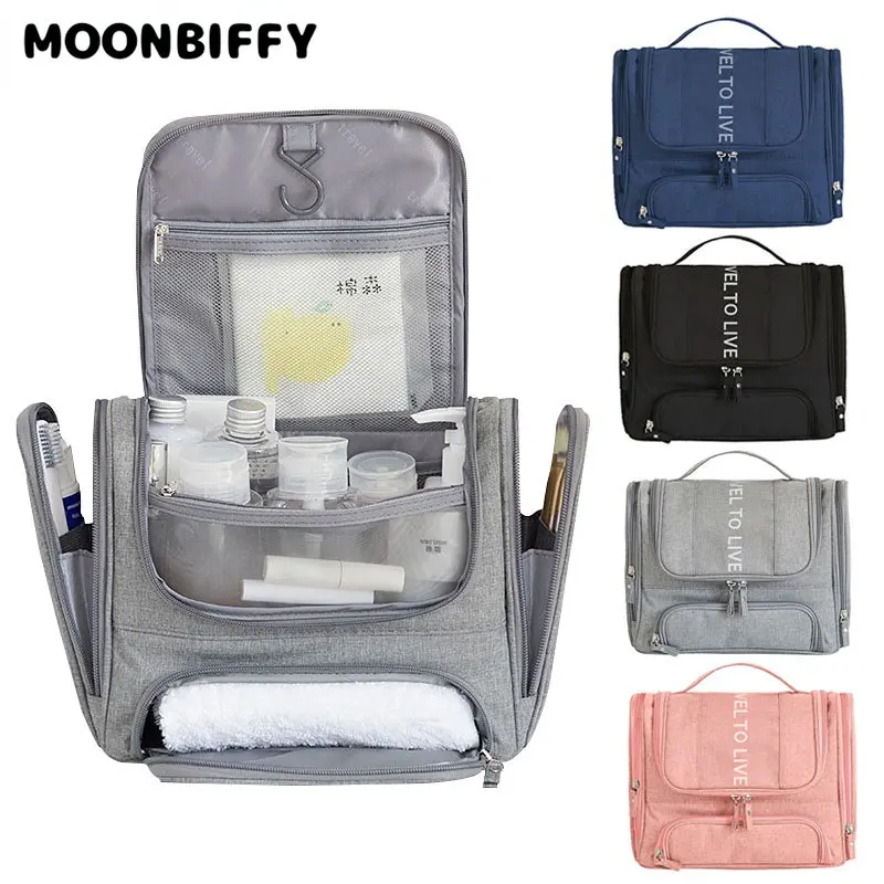 

Большая водонепроницаемая косметичка для мужчин и женщин, дорожный органайзер, подвесная Сумочка для туалетных принадлежностей