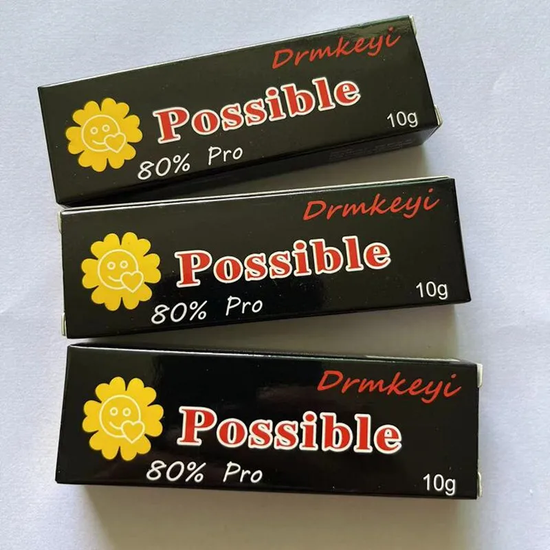 

Drmkeyi 80% Black Tattoo Cream Before Permanent makeup Body Eyebrow Eyeliner Lips Supplies 10g