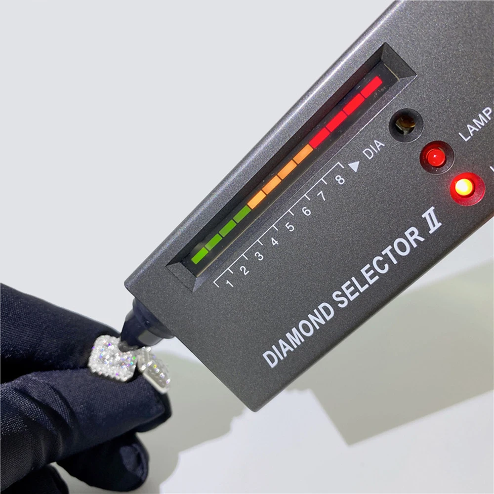 Square Moissanite Diamond Earrings For Women Ear Studs Men High-End Jewelry Pass Tester Free Shipping