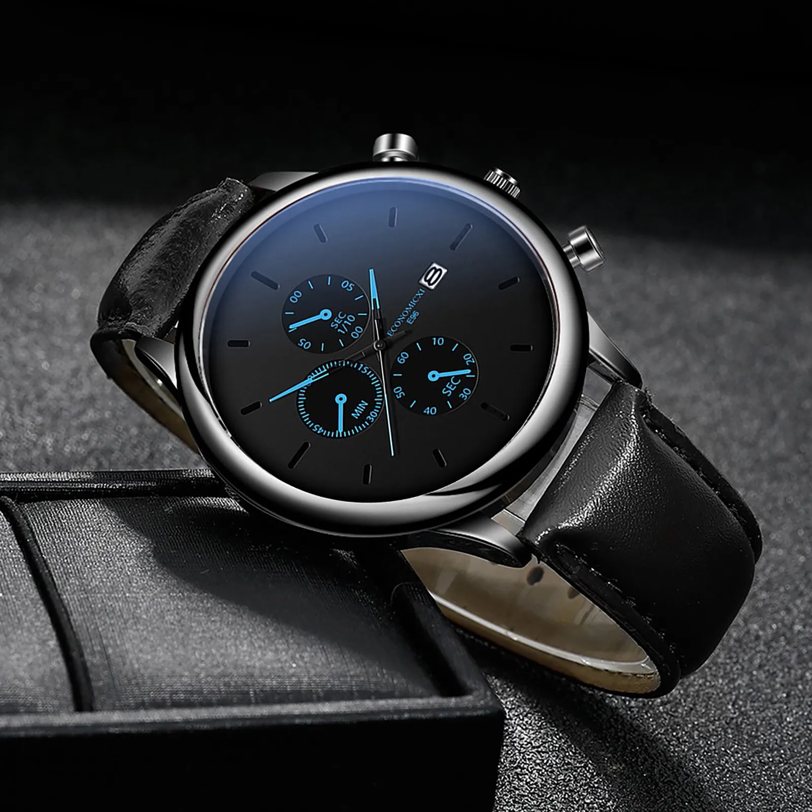 

Men's Watch Fashion Luxury Date Wrist Watch High Quality Leather Strap Sport Watches Casual Business Watch Gift Montre Homme