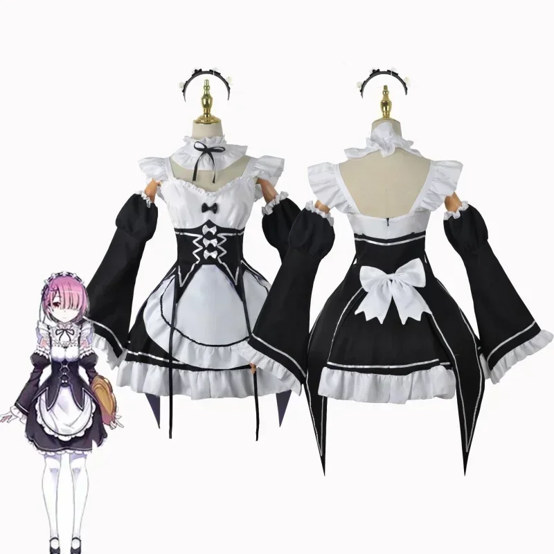 Костюм горничной из аниме Re:Zero для косплея