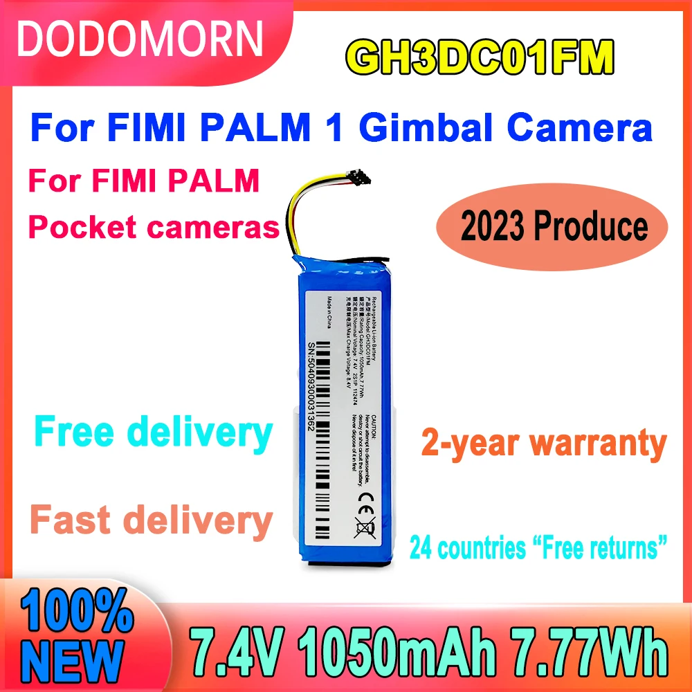 

New GH3DC01FM Battery For FIMI PALM 1 Gimbal Camera For FIMI PALM Pocket cameras