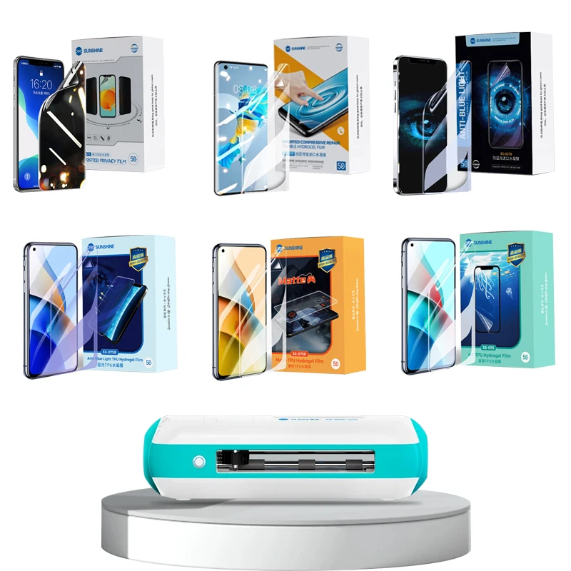 

50pcs Sunshine Flexible Hydrogel Film SS-057 SS-057A 057B SS-890C Auto Film Cutting Machine Mobile Phone Screen Protective Film
