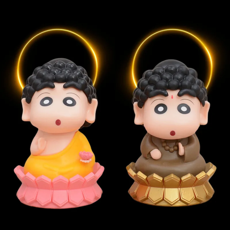 Crayon Shin-chan Будда Лотос Мини Милая Gk искусственная экшн-фигурка настольная